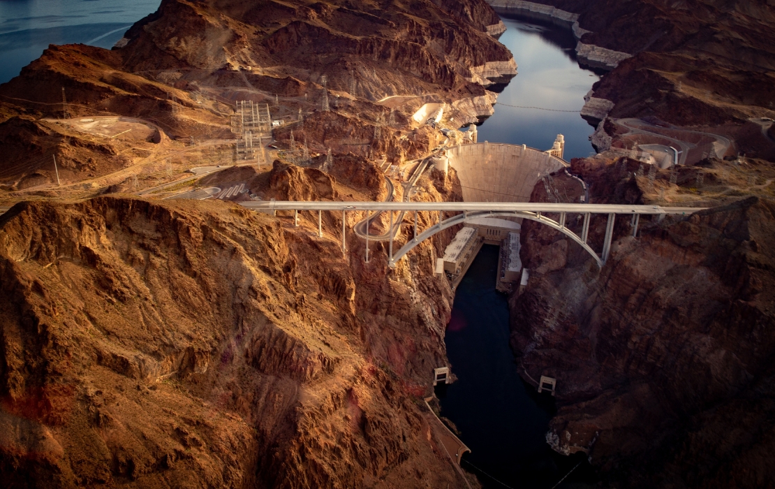 aerial view of the dam