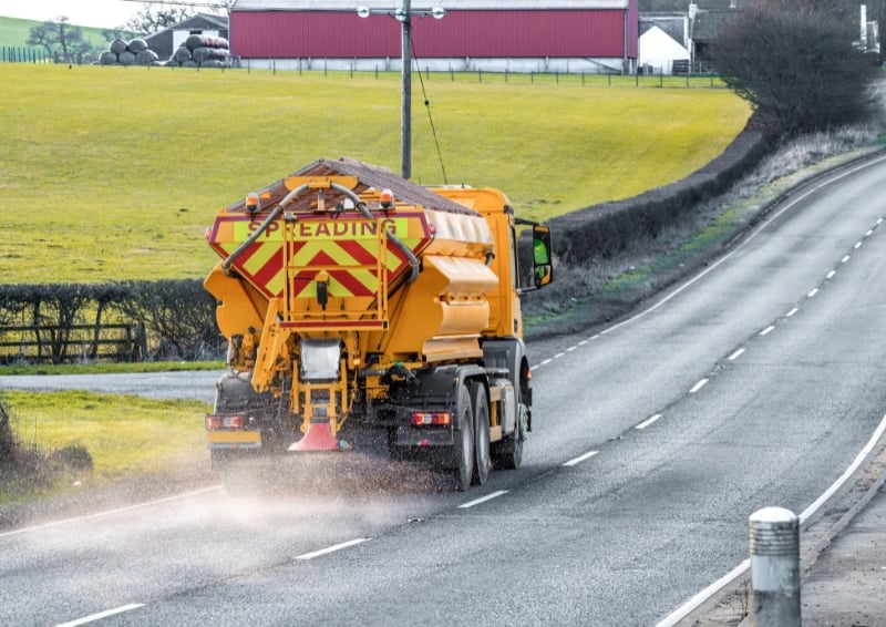 Highway specifications must also consider the freezing conditions experienced in the winter. Image credit: Shutterstock