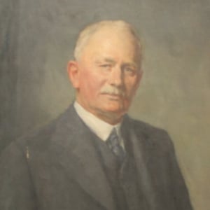 A painted portrait of Sir David Anderson