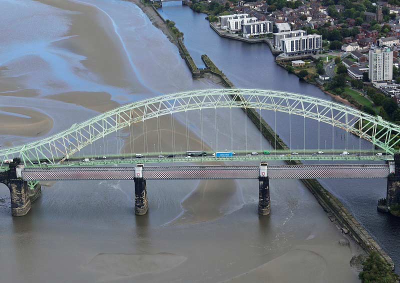The Widnes Runcorn Railway Bridge refurbishment, Liverpool