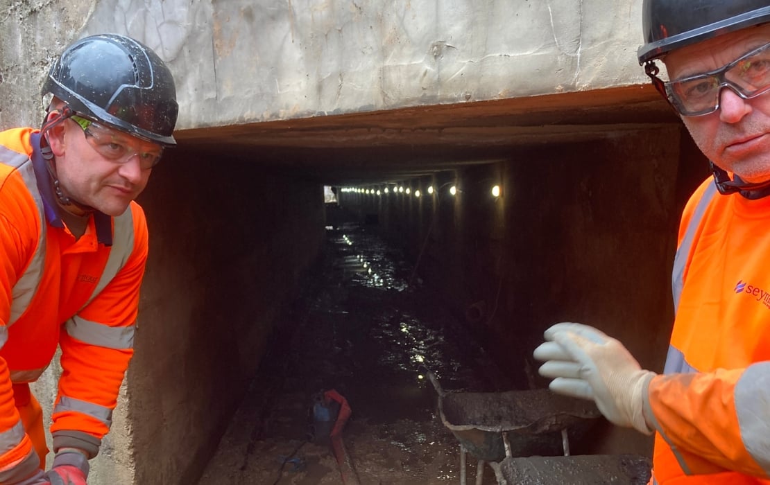 new floor on twin culverts