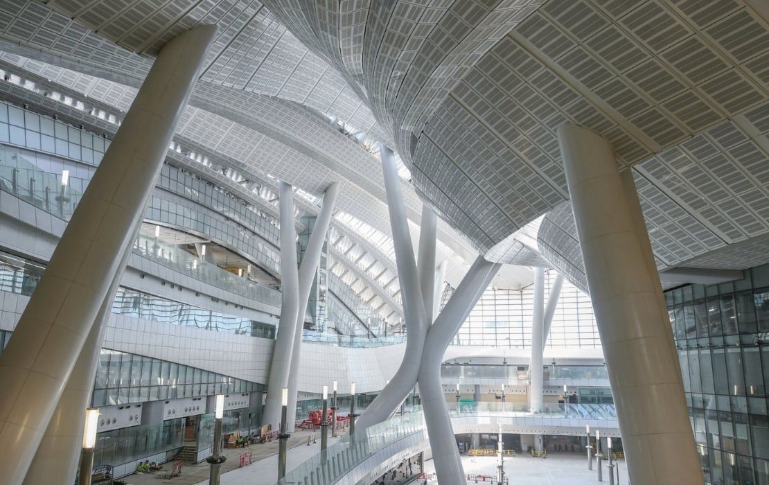 inside the station