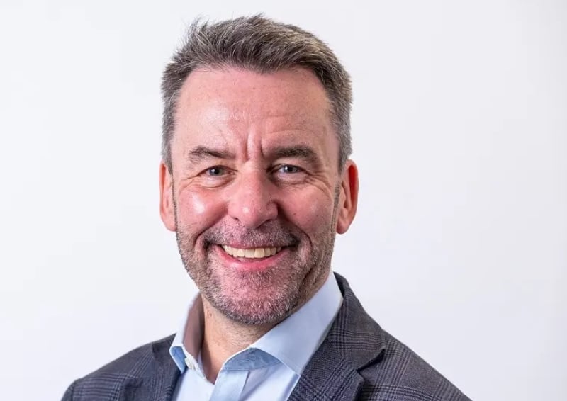 A portrait photo of Mark Wild, CEO of HS2, against a white background.