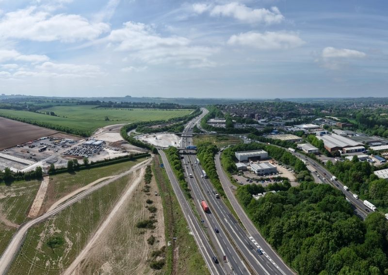M3 junction 9 improvements: site visit
