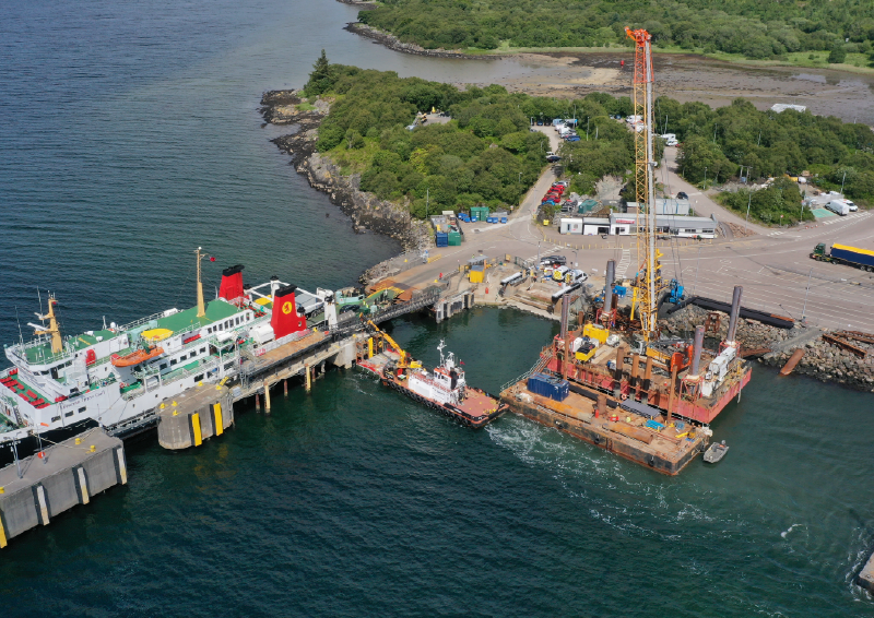 Islay Vessel enabling works: design and construction