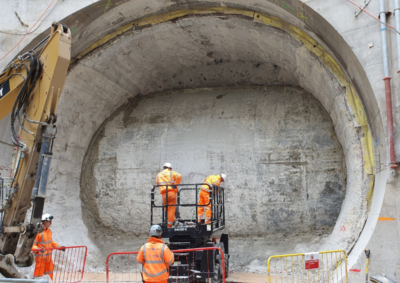 Prop-less Tunnel Openings Design for HS2