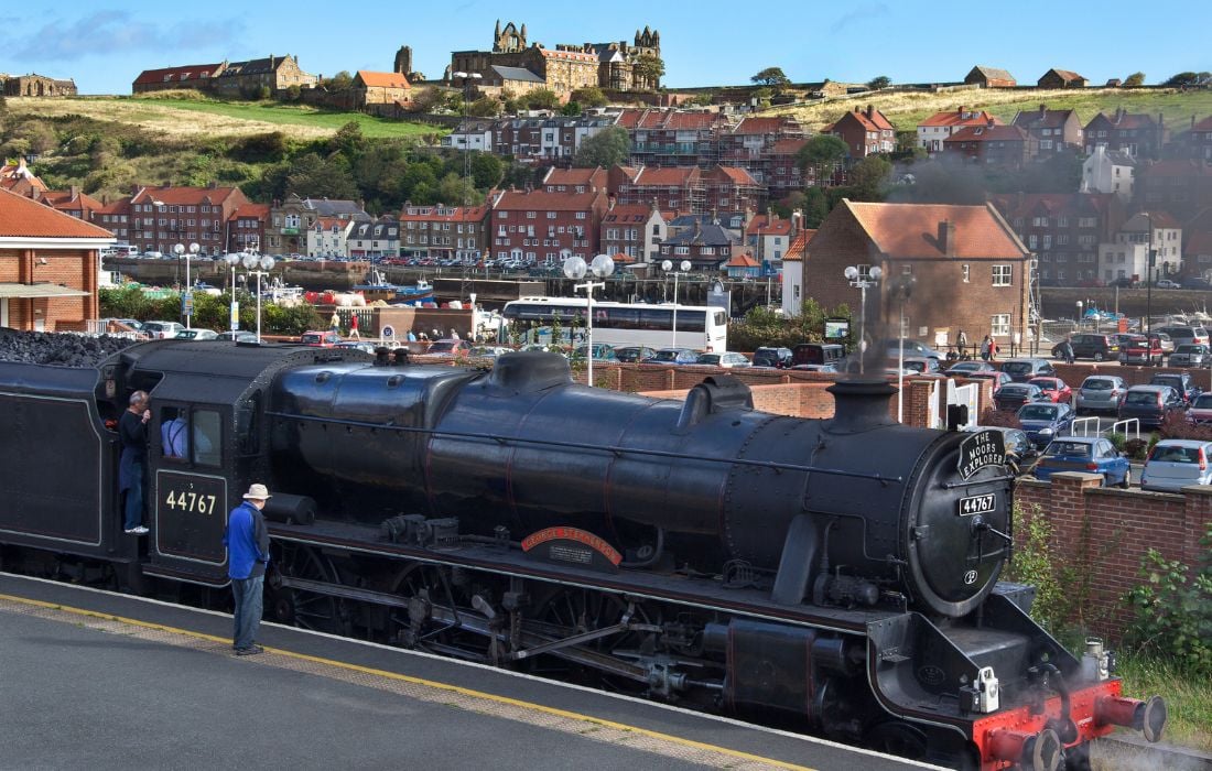 Steam locomotive at Whitby and Pickering Railway