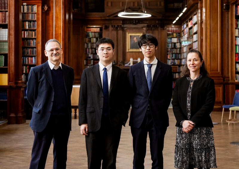 STEM Ambassador mentor Bruno Guillaume with the silver-winning team and their teacher from Dulwich School. Image credit: Tom Hampson/Visual Eye