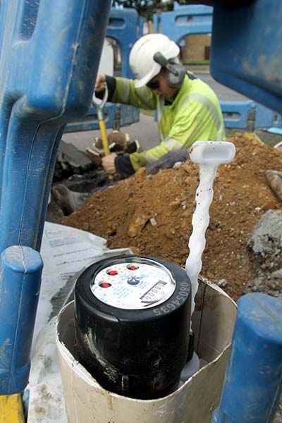 The programme saw the installation of almost 450,000 water meters