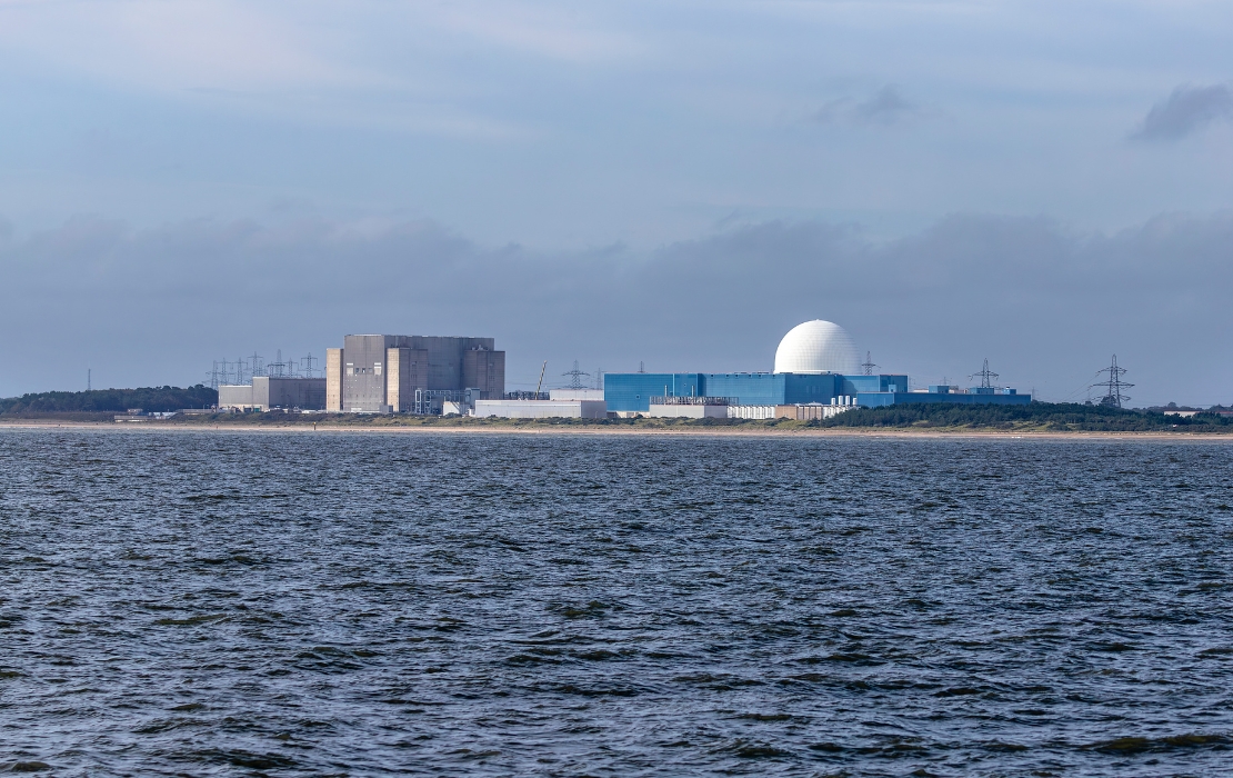 sizewell b over water