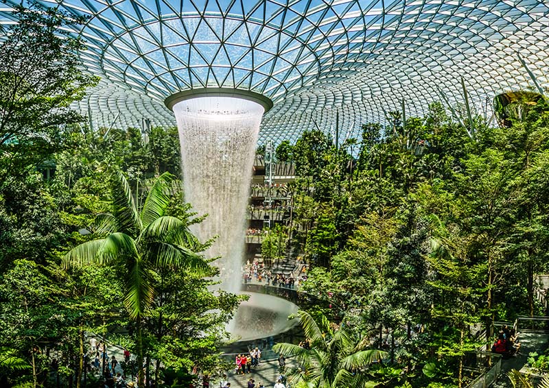 The iconic Changi Airport in Singapore. Image credit: Shutterstock