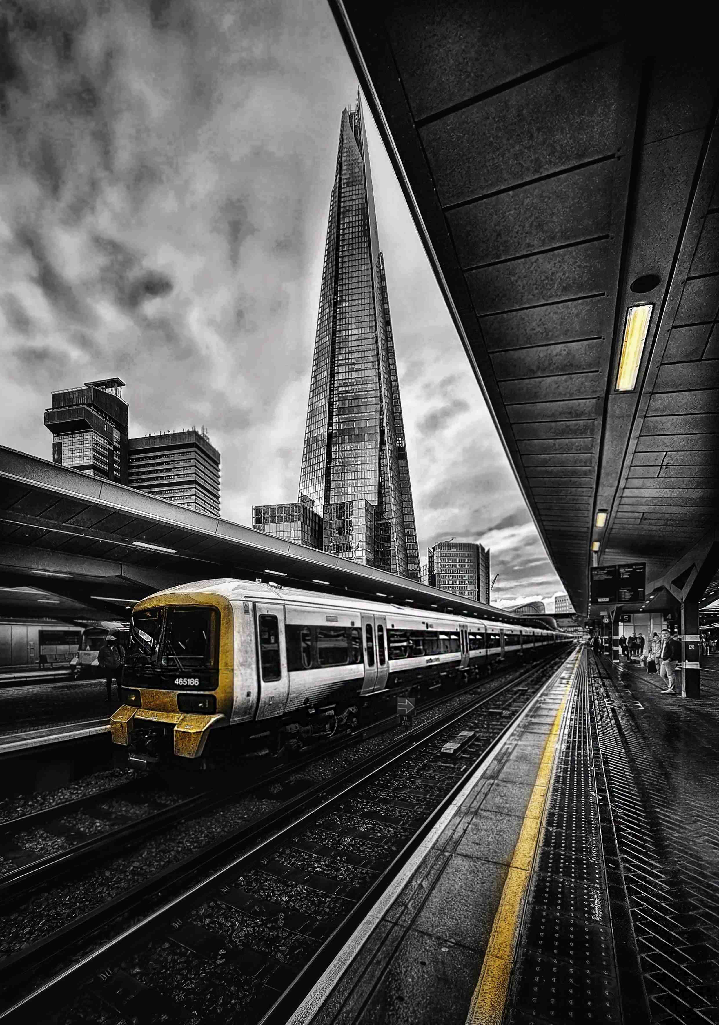 Sharp angles and perspectives, London Bridge Station, UK