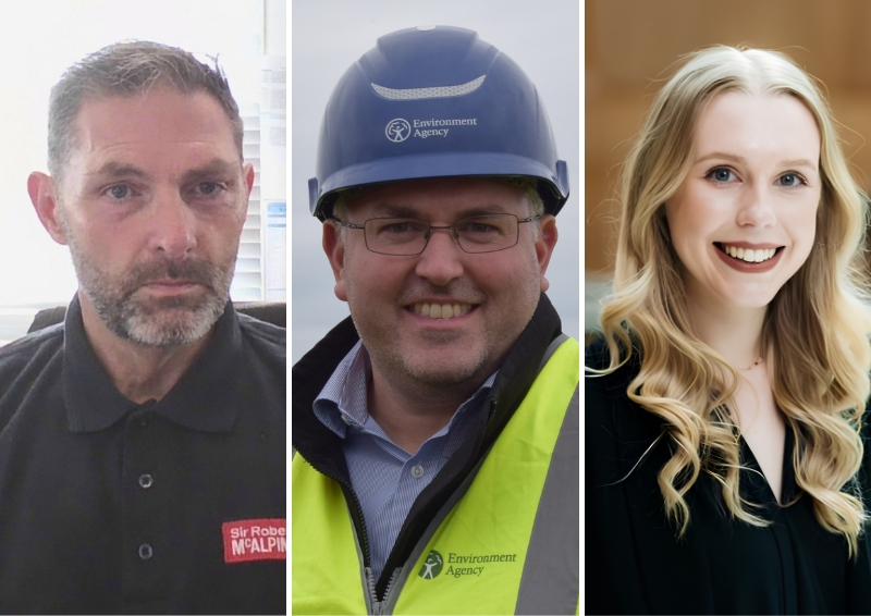 L-R: Andrew Walker, Paul Eckersley and Jessica Clark. Image credits: Andrew Walker, Paul Eckersley and Jessica Clark